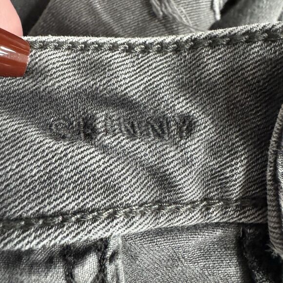 American Eagle Skinny Jeans Mens 36x30 Measures 37x27.5 Gray Distressed Stretch - Picture 5 of 11